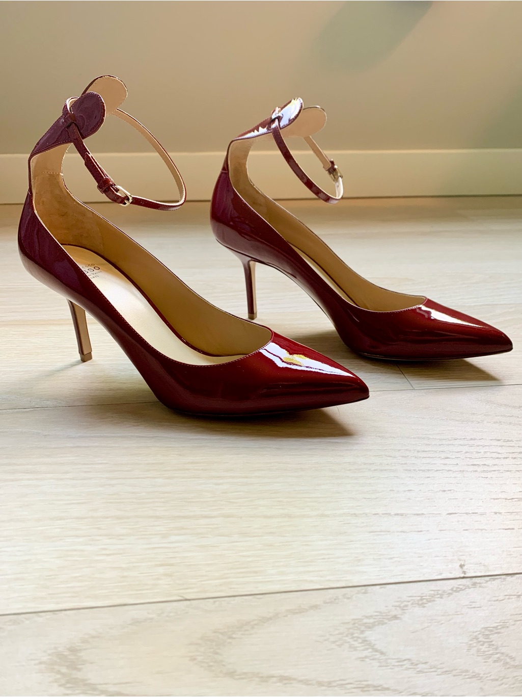 Francesco Russo Vernice Amaranto Patent Leather Ankle Strap Pump Nwt Size 41 It — image 4 of 8